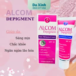Alcom Depigment 30g - Giảm thâm mụn nám da, đều màu da và trắng da