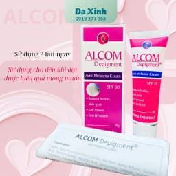 Alcom Depigment 30g - Giảm thâm mụn nám da, đều màu da và trắng da