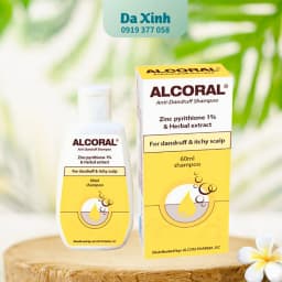 Alcoral - 60ml -  Dầu Gội Giảm Gàu Hiệu Quả, Ngăn Ngừa Nấm Ngứa Da Đầu