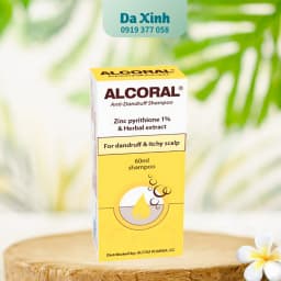 Alcoral - 60ml -  Dầu Gội Giảm Gàu Hiệu Quả, Ngăn Ngừa Nấm Ngứa Da Đầu