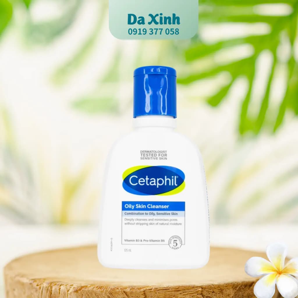 Sữa Rửa Mặt Cetaphil Oily Skin Cleanser 125ml – Làm Sạch Sâu, Kiểm Soát Dầu Nhờn