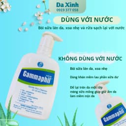 Sữa rửa mặt Gammaphil 500ml dạng sữa mềm mịn không bọt làm sạch da an toàn