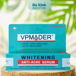 VPMADER Whitening Anti-Acne Serum 15g – Giải Pháp Chăm Sóc Da Mụn Hiệu Quả