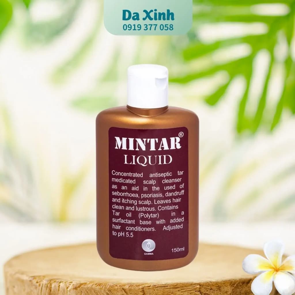 Mintar Liquid 150ml - Dầu gội giảm gàu, viêm ngứa da đầu, giúp da đầu sạch và khỏe mạnh