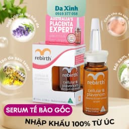 Serum Tế Bào Gốc Nhau Thai Cừu và Nọc Ong Rebirth – Bí Quyết Làn Da Tươi Trẻ Từ Úc