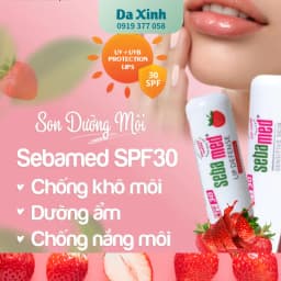 Son môi Sebamed Lip Defense Strawberry hương dâu