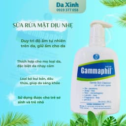 Sữa rửa mặt Gammaphil 500ml dạng sữa mềm mịn không bọt làm sạch da an toàn