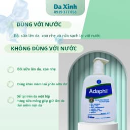 Adaphil 500ml - Sữa rửa mặt dịu nhẹ làm sạch da an toàn cho làn da nhạy cảm