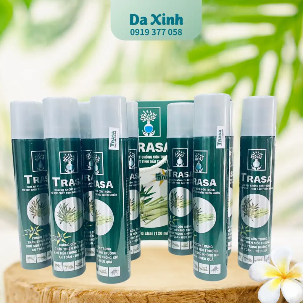 Tinh Dầu Trasa - Hộp 10 Chai 120ml | Hương Thơm Thiên Nhiên Cho Không Gian Sống Trong Lành